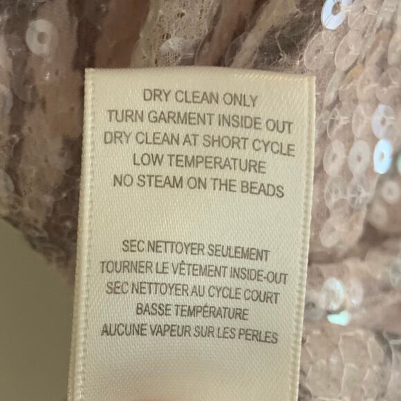 REBECCA TAYLOR Leopard Print Sequins Cocktail Party 70’s Women’s Size 10 - Picture 6 of 9